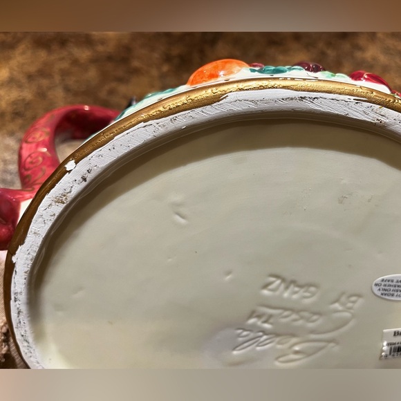 Bella Casa by Ganz Christmas Tree Tea Set Vintage Holidays Colorful Decoration - Picture 13 of 15